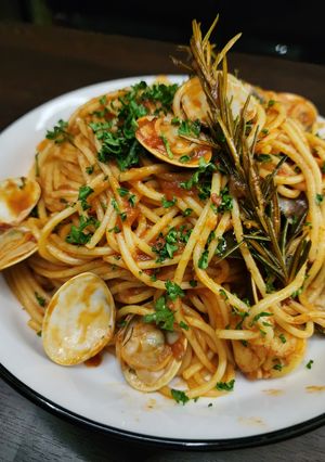 ♬蛤のボンゴレロッソ♪ローズマリー風味♬-レシピのメイン写真