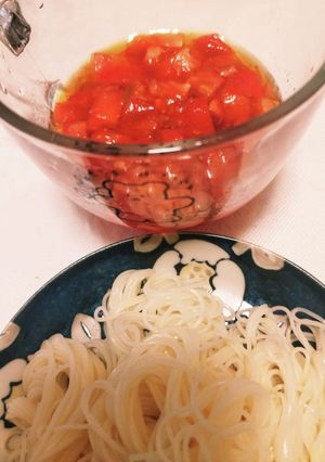 変わり麺つゆ★トマト中華風-レシピのメイン写真