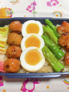 時短お弁当盛り付け記録 焼き鳥弁当-レシピのメイン写真