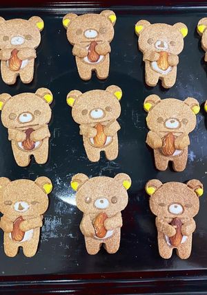 リラックマアイシングクッキー-レシピのメイン写真