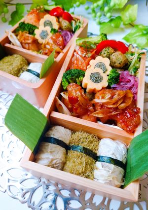 女子学生のお弁当(2023.6.14)-レシピのメイン写真