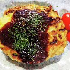 รูปของ お麩で低糖質♪ポークハンバーグ☆