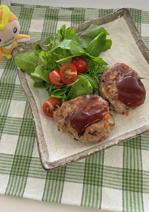 ひじき入りハンバーグ-レシピのメイン写真