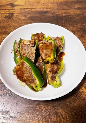 ピーマンの肉詰め-レシピのメイン写真