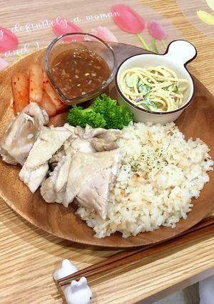 炊飯器で作るカオマンガイ-レシピのメイン写真