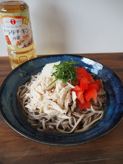 鶏ささみとトマトのおろしそば-レシピのメイン写真