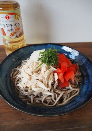 鶏ささみとトマトのおろしそば-レシピのメイン写真