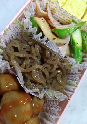 お弁当にも!超簡単な糸こんにゃく醤油煮-レシピのメイン写真