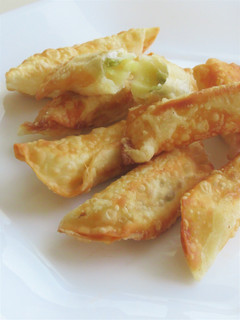 【 わさびチーズ揚げ餃子 】-レシピのメイン写真