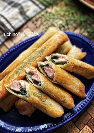 チーズがとろ～り♡魚肉ソーセージ春巻き-レシピのメイン写真