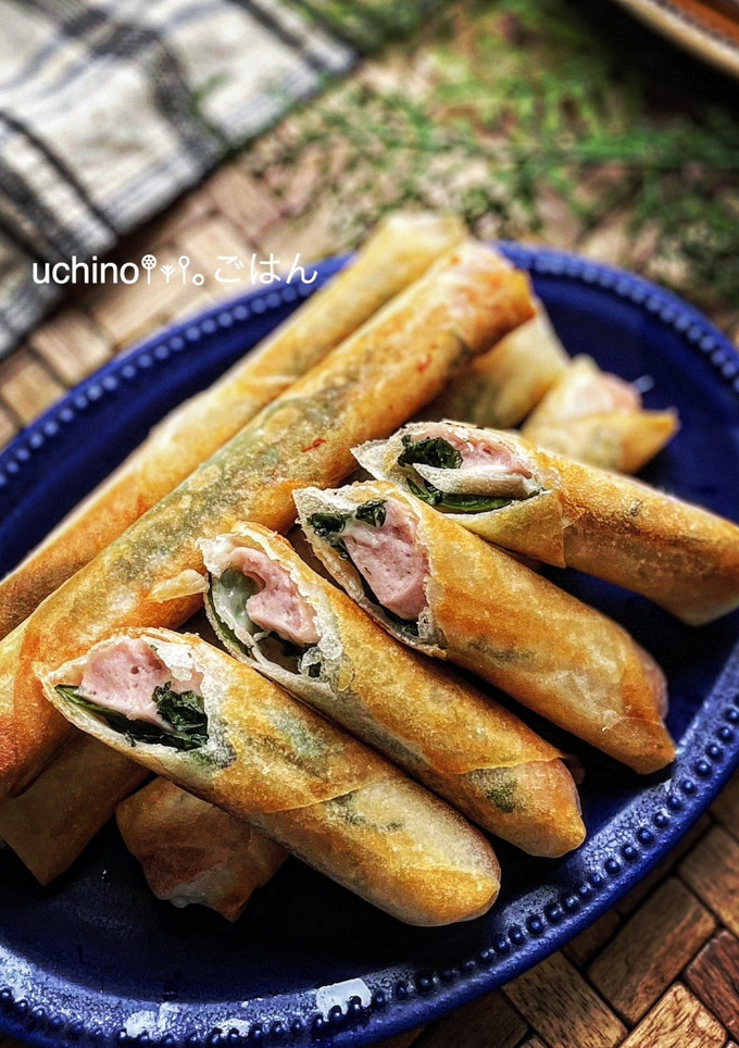 チーズがとろ～り♡魚肉ソーセージ春巻き-レシピのメイン写真