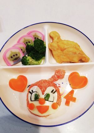 ４歳バースデープレート-レシピのメイン写真