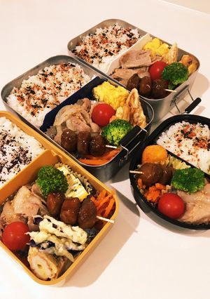 夫、子ども達弁当　23/6/13-レシピのメイン写真