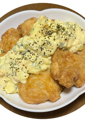 ポン酢で簡単子供が好きな薄味チキン南蛮風-レシピのメイン写真