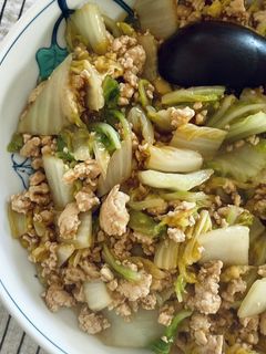 超簡単♡鶏ひき肉と白菜の中華あんかけ-レシピのメイン写真