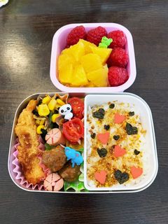 ハートフル弁当☆幼稚園用☆3歳 年少-レシピのメイン写真