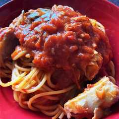 รูปของ 簡単！ワンパンでサバトマトパスタ