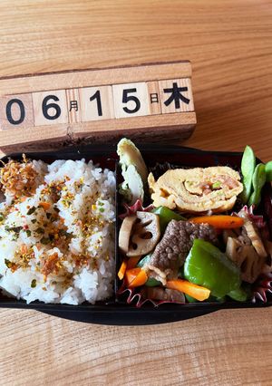 2023.6/15 高校生男子お弁当-レシピのメイン写真