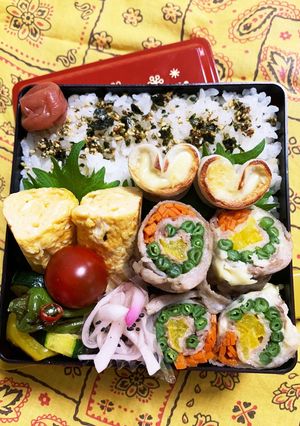 6/14よっちゃん 彩り肉巻きお弁当-レシピのメイン写真