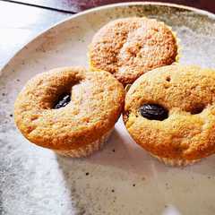 รูปของ きな粉と黒豆グラッセのマフィン