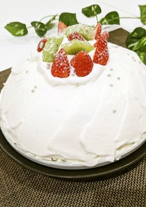 ふわふわスポンジのドームケーキ-レシピのメイン写真