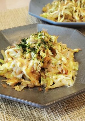 おつまみや子どもにも！お好み焼き風サラダ-レシピのメイン写真