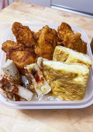 ふわっもちっ！とりささみの唐揚げお弁当-レシピのメイン写真