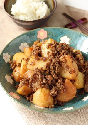 簡単【ひき肉じゃが】ほくほく＆ごはん泥棒-レシピのメイン写真