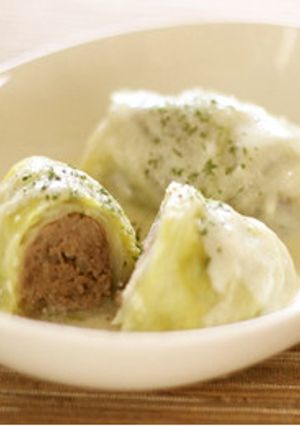 【高齢者】ロールキャベツの豆乳クリーム煮-レシピのメイン写真