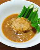 ブロック肉のオニオングラタン煮