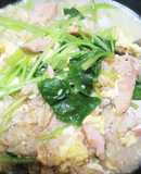 鮭と三つ葉のオートミール卵雑炊