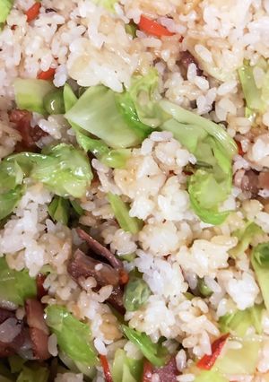 薄口醤油を使った人参とキャベツの焼飯-レシピのメイン写真