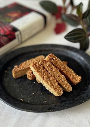 胡麻香る♡ごま味噌ビスコッティ!-レシピのメイン写真