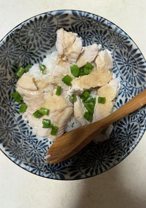 簡単！ゆで鶏とねぎの和風タレ丼♪-レシピのメイン写真