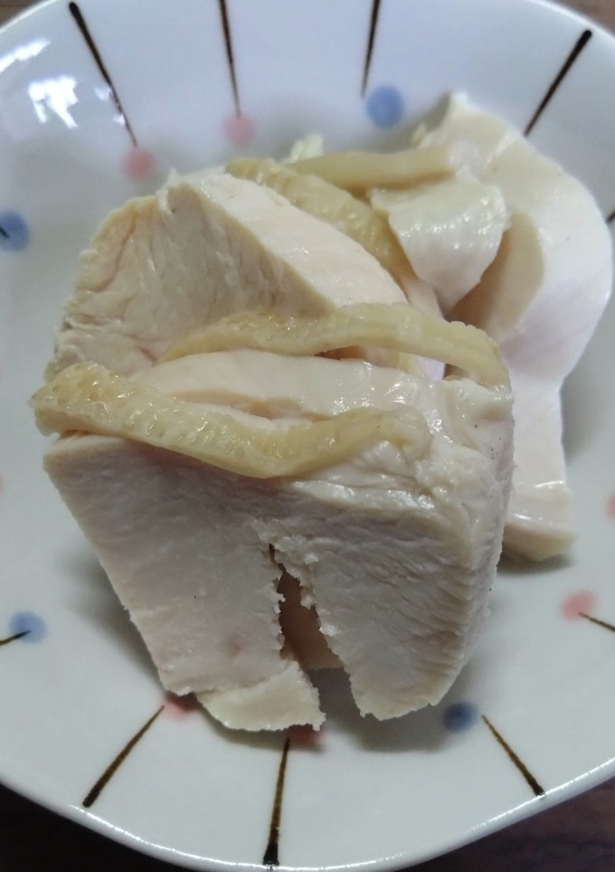 塩分控えめ　鶏ハム茹で汁は捨てないで-レシピのメイン写真