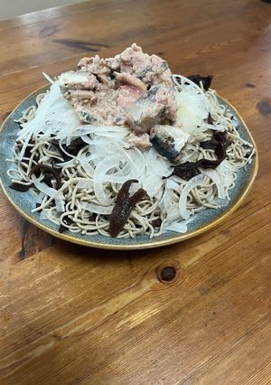 鯖缶蕎麦-レシピのメイン写真