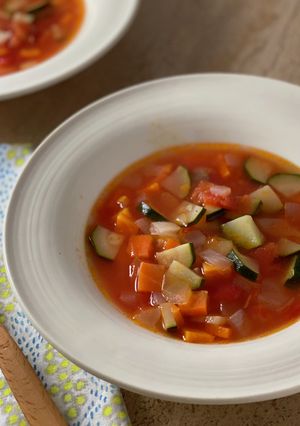 *ズッキーニのミネストローネ*-レシピのメイン写真
