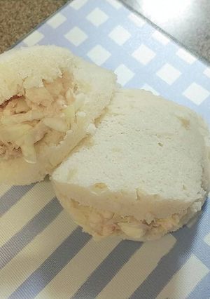 蒸しパンサンドイッチ-レシピのメイン写真