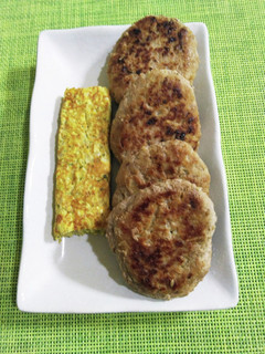 ハンバーグと卵焼き2(お弁当用)-レシピのメイン写真