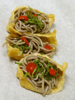 蕎麦いなり カリカリ梅入り-レシピのメイン写真