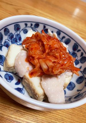 旨すぎ高タンパク筋肉増強☆絹揚げ鶏キムチ-レシピのメイン写真