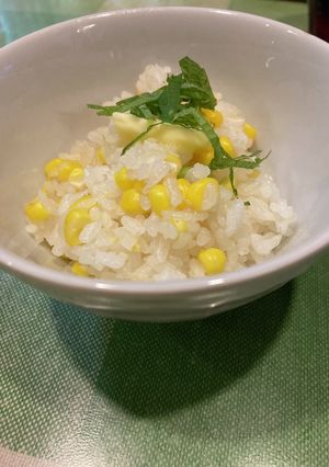 土鍋でバターコーンと枝豆ご飯-レシピのメイン写真