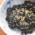 紫蘇ジュースの紫蘇で佃煮風味噌炒め