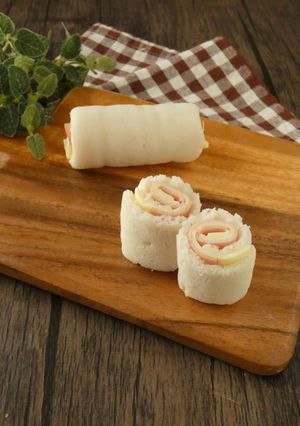 レンジで簡単!ハムチーズロール蒸しパン-レシピのメイン写真