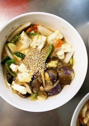 肉無豆腐簡単ちゃんちゃん焼味野菜炒め-レシピのメイン写真