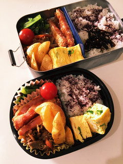 息子、娘弁当 23/6/16-レシピのメイン写真