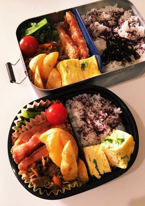 息子、娘弁当　23/6/16-レシピのメイン写真
