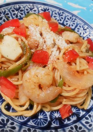 フライパン✙蓋➡❤sea☆ナポリタン☆☆-レシピのメイン写真