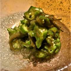 รูปของ 生オクラの昆布あえ