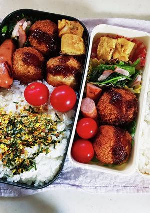 コロッケ弁当(6.16)-レシピのメイン写真